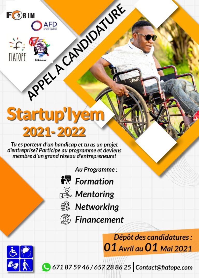 Startup’Iyem, le programme de formation à l’entrepreneuriat pour les personnes en situation de handicap